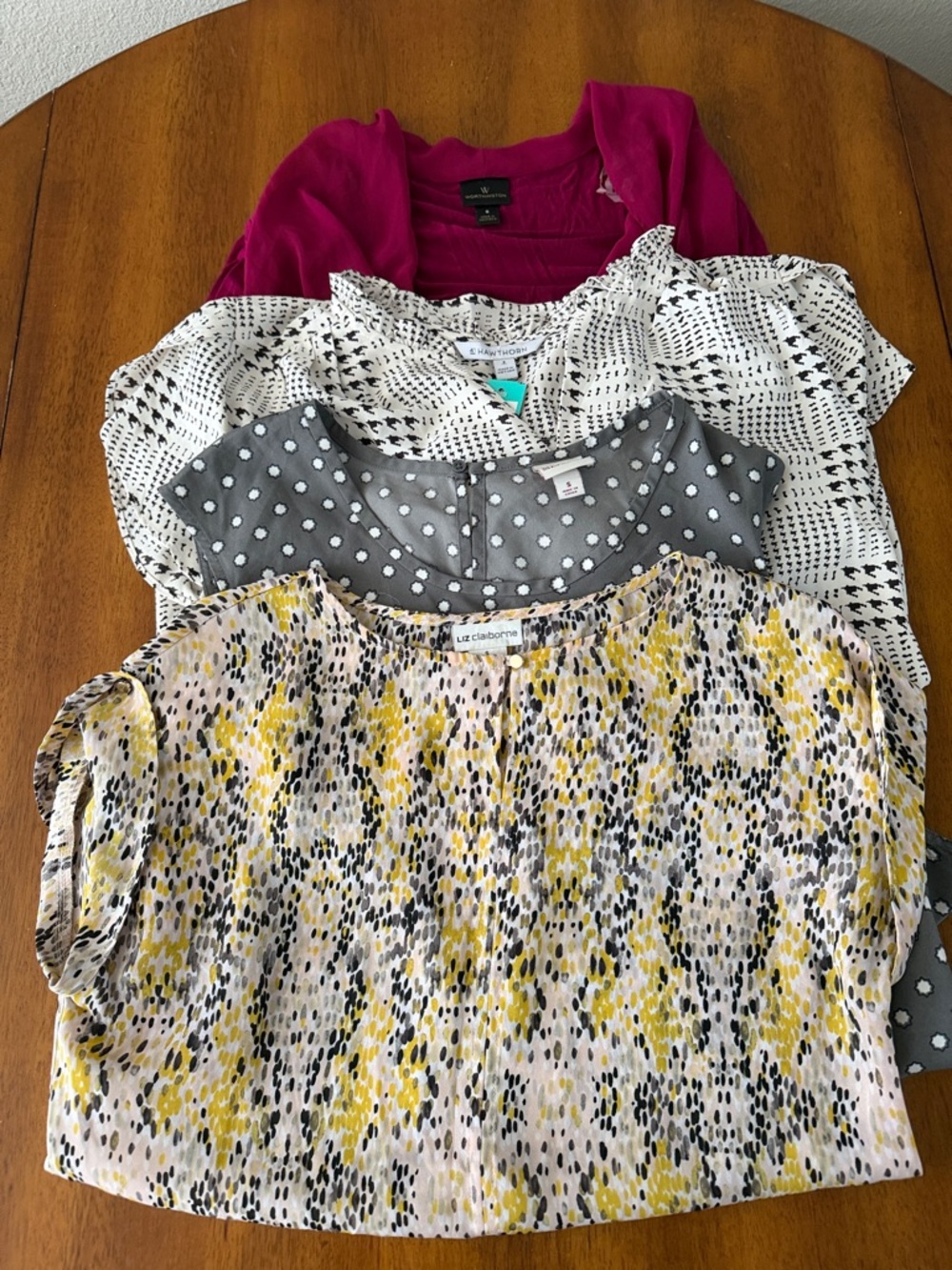 Lot of 4 size small blouses